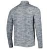 Antigua Men's Gray Cleveland Browns Brigade Throwback Quarter-Zip Top view 3