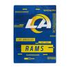 Northwest NFL Digitize Design Plush Raschel Thow Blanket, 60"x80" (Los Angeles Rams) view 1