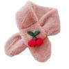 Yizelli Kids Winter Plush Scarf Cross Collar Fluffy Shawl Wrap Faux Fur Neck Warmer for 1-10 Years Old Girls Boys (Skin Pink) view 1