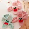 Yizelli Kids Winter Plush Scarf Cross Collar Fluffy Shawl Wrap Faux Fur Neck Warmer for 1-10 Years Old Girls Boys (Skin Pink) view 4