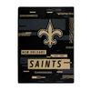 Northwest Enterprises NFL Digitize Design Plush Raschel Thow Blanket, 60"x80" (New Orleans Saints) view 1