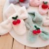 Yizelli Kids Winter Plush Scarf Cross Collar Fluffy Shawl Wrap Faux Fur Neck Warmer for 1-10 Years Old Girls Boys (White) view 2