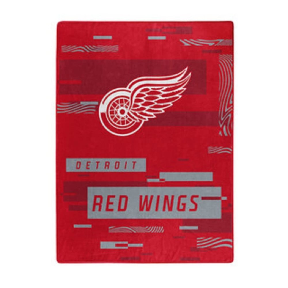NORTHWEST 9060433385 60 x 80 in. Detroit Red Wings Raschel Digitize Design Blanket