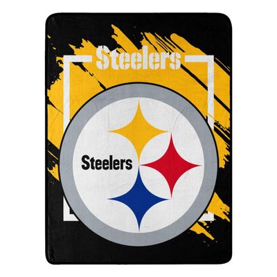 NORTHWEST ENTERPRISES NFL 46x60 Dimensional Design Micro Raschel Throw Blanket (Pittsburgh Steelers)