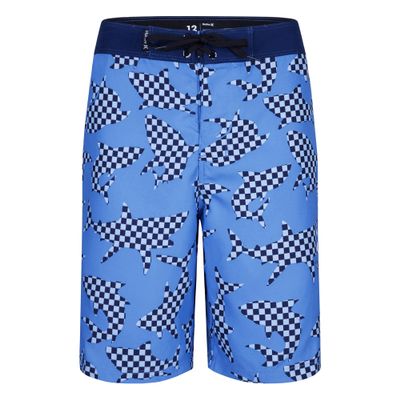 Hurley Checkered Shark Boardshorts (Big Kids)