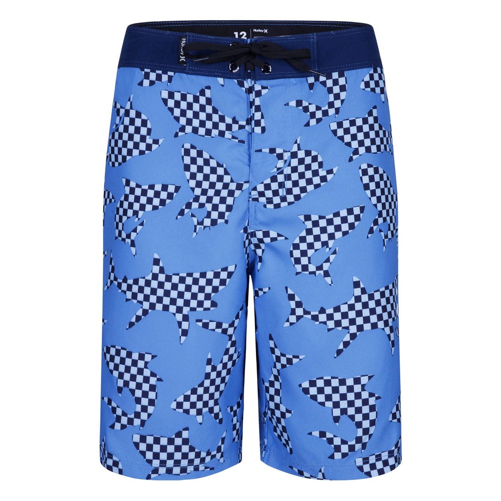 Hurley Checkered Shark Boardshorts (Big Kids)