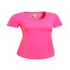 Expert Brand USA-Made Women's Drimax Dry Fit Cinch Back Athletic T-Shirt Steel view 3