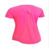 Expert Brand USA-Made Women's Drimax Dry Fit Cinch Back Athletic T-Shirt Steel view 4