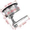 2 Pcs Marine Grade Stainless Steel Floor Buckle Hatch Latch, Flush Turning Lift Handle Floor Buckle Recessed Hatch (Keyless) view 2