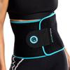 ActiveGear Waist Trainer for Women & Men - Sweat Band Waist Trimmer Belt for a Toned Look - Reinforced Trim and Extra Secure Fastening (Blue Hem, Medium: 8 x 42) view 1