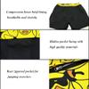 Wdpsuxin Men's Swim Trunks,Quick Dry Beach Rubber Duck Bathing Suit Workout Running Shorts with Compression Liner and Pockets Xx-Large view 4