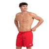 ARENA Men's Icons Solid Beach Short Boxers Swimming Bermuda with Mesh Inner Brief, Side Pockets, Pool Beach Vacation Swimsuit, Quick Dry, Red, Extra Small view 1