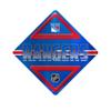 Rico Industries NHL New York Rangers Metal Crossing Sing - Home Decore Perfect for Bed Room, Man Cave, Garage, Silver, 12.25" x 12.25" view 1