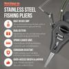 Charlie's Worms Stainless Steel Fishing Pliers - Hook Remover with Safety Lock, Split Ring Tool, Line Cutter, Saltwater & Freshwater Accessories, Gifts for Men, Teens, Crappie & Catfish Gear view 3