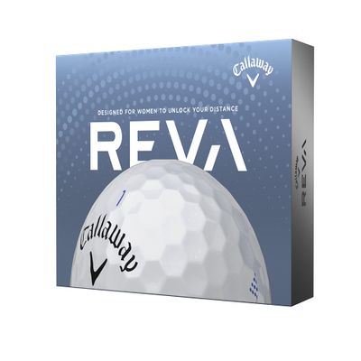 Callaway REVA Golf Balls (one Dozen) (2023 Version, White)
