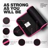 ActiveGear Waist Trainer for Women & Men - Sweat Band Waist Trimmer Belt for a Toned Look - Reinforced Trim and Extra Secure Fastening (Pink Hem, Medium: 8 x 42) view 2