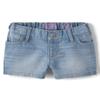 The Children's Place Baby Toddler Girls Denim Shortie Shorts, Peony Wash, 18-24 Monts,baby girls,and Toddler Girls Denim Shortie Shorts,Peony Wash,18-24 Months view 1