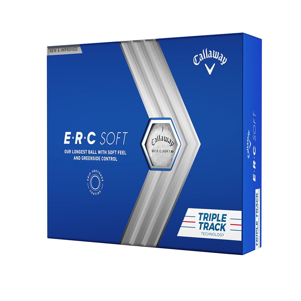 Callaway Golf ERC Soft Golf Balls (White Triple Track (2023)