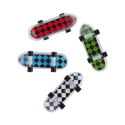 Checkerboard Pattern Mini Skateboards - 36 Pieces