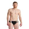 ARENA Feel Men's Threefold Swim Brief Stretchy Waterfeel Swimsuit Pool and Beach Swimwear, Black/Asphalt/White, US Size 40 view 1