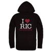 W Republic I Love Rhode Island College Anchormen Fleece Hoodie Sweatshirts Black Small view 1