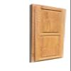 Hide-Away Recessed in The Wall Oak Gun Cabinet view 3