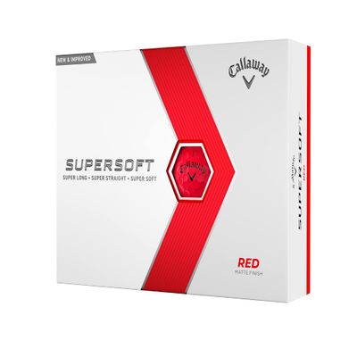 Callaway Golf Supersoft Golf Balls (2023, Red)