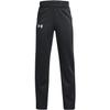 Under Armour Boys' Armourfleece Straight Leg Pant (as1, Alpha, m, Regular, Black/White, Medium) view 1