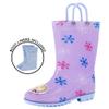 Disney Girls Frozen Toddler Rain Boots With Soft Removable Liner, Age 2-3 Years view 2