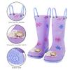 Disney Girls Frozen Toddler Rain Boots With Soft Removable Liner, Age 2-3 Years view 3