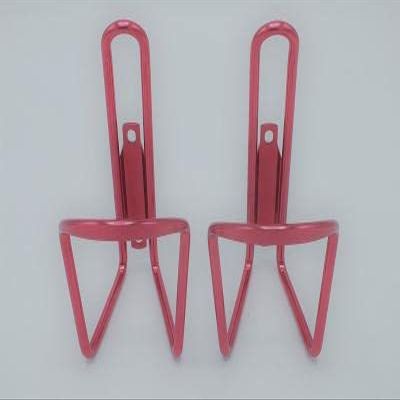 RED Water Bottle Cage Pair Road Mountain Hybrid Confort Cruiser Bike Frame Mount Aluminum Alloy