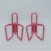RED Water Bottle Cage Pair Road Mountain Hybrid Confort Cruiser Bike Frame Mount Aluminum Alloy view 2