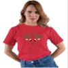 XX-Large Red Mens Christmas Reindeer Rudolf Face Funny Holiday T-Shirt view 2
