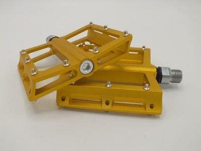 Neco CNC Aluminum Alloy BMX Downhill ATB Platform 9/16 Pedals (Gold)