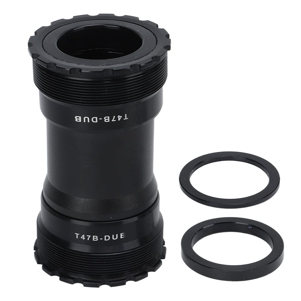 Buachois Bike Bottom Bracket, Press Type Outboard Bottom Bracket with Gasket, Power Spline Bottom Bracket for Diameter T47 Width 86.5mm Bicycle Frame
