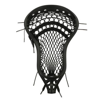 StringKing Mens Mark 2V Midfield Lacrosse Head Strung with Type 5s Mesh (Black/Black)