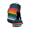 ChicoBag Travel Pack rePETe Recycled Backpack w/Built-In Pouch & Carabiner Clip | Perfect for Outdoor Activities | Eco-Conscious Packable Reusable Bookbag | Retro Stripe (Pack of 1) view 1