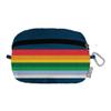 ChicoBag Travel Pack rePETe Recycled Backpack w/Built-In Pouch & Carabiner Clip | Perfect for Outdoor Activities | Eco-Conscious Packable Reusable Bookbag | Retro Stripe (Pack of 1) view 2