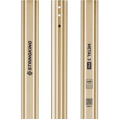StringKing Men's Metal 3 Pro Defense Lacrosse Shaft 400 Grams (Nickel)