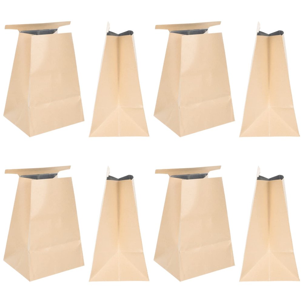 FOMIYES 10pcs Disposable Kraft Vomit Bags for Pregnant Women Travel Emesis Bags for Emergency Use Leak-resistant Self-sealing Design for Airplane Bus and Outdoor Activities