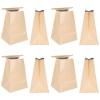 FOMIYES 10pcs Disposable Kraft Vomit Bags for Pregnant Women Travel Emesis Bags for Emergency Use Leak-resistant Self-sealing Design for Airplane Bus and Outdoor Activities view 1