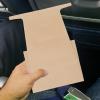 FOMIYES 10pcs Disposable Kraft Vomit Bags for Pregnant Women Travel Emesis Bags for Emergency Use Leak-resistant Self-sealing Design for Airplane Bus and Outdoor Activities view 4