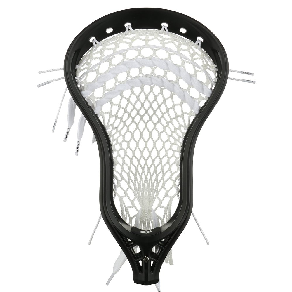 StringKing Mens Mark 2T Midfield Lacrosse Head Strung with Type 5X Mesh (Black/White)