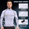 Queerier Men's Compression Shirts 1/3 Pack Long Sleeve Athletic Workout RunningTops Gym Undershirts Sports Baselayers view 2