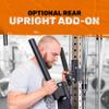Pulley Cable Machine Tower [Bells of Steel] Cable Tower Squat Stand, Weight Plate Loadable Sleeves with Back Upright, Home Gym Cable Weight Machine, Nylon Pulleys, 2:1 Ratio, 250lb Capacity view 4