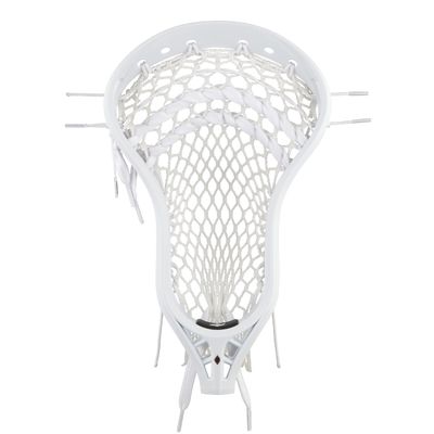StringKing Mens Mark 2V Midfield Lacrosse Head Strung with Type 5X Mesh (White/White)
