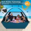 COMMOUDS Beach Tent Sun Shade for 3/4-5/6-7/8-10 Person, UPF 99+ Beach Sun Shelter Canopy Tent, Lightweight, Easy Set Up and Carry view 3