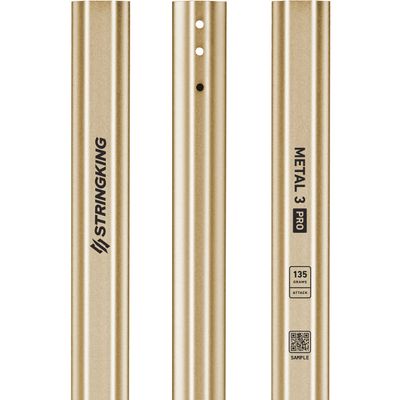 StringKing Men's Metal 3 Pro Attack Lacrosse Shaft 135 Grams (Nickel)