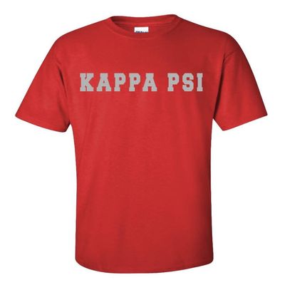 Kappa Psi College Shirt X-Large Red