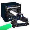 GRACETOP Green Light Headlamp,3 Mode Green LED headlamp,Zoomable Green headlamp,Adjustable Focus Green Hunting Light Kit for Hog Coyote Bobcat Varmint Hunting view 1